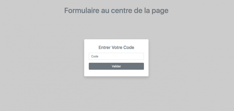 Comment faire un formulaire centré dans la page avec HTML et CSS - Letetcode