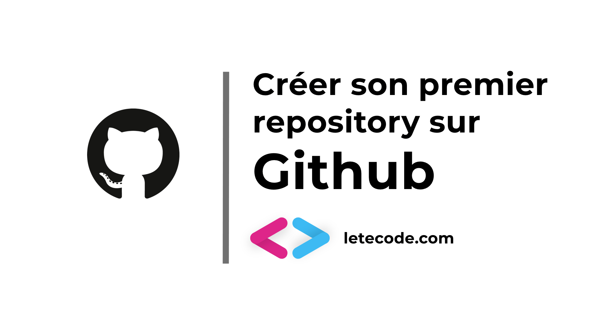Git : Github Premier push et déploiement avec Github Pages